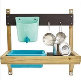 Modderkeuken - Mud Kitchen Met 3 Verschillende Pannetjes - Zand En Water Keuken Met Waterkraantje - Speelkeuken Tuin - Klein