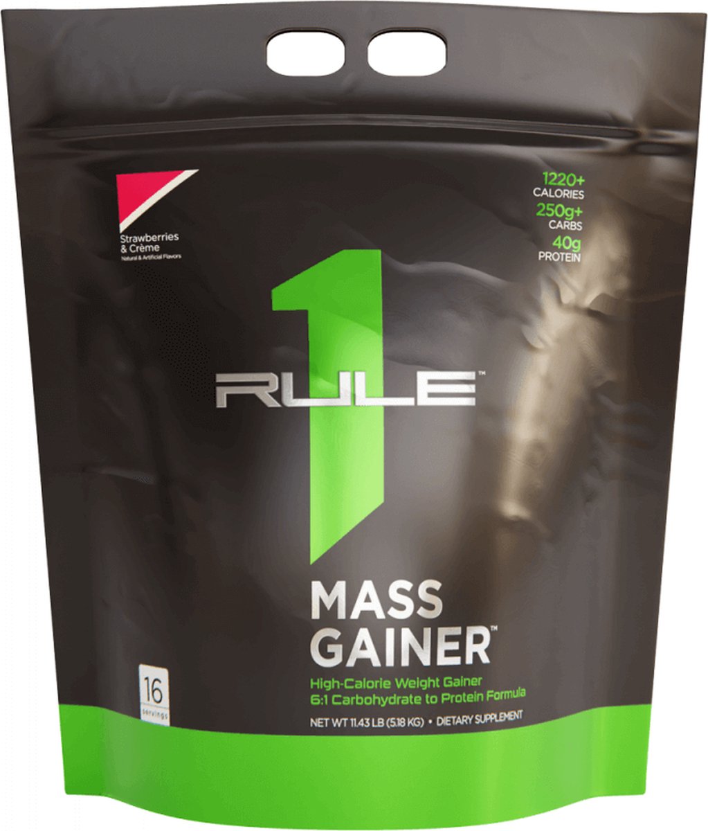 Goedkoopste R1 Mass Gainer (11,4lbs) Strawberries & Crème