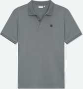 Solution Clothing Olympus - Casual Polo - Knoopsluiting - Korte Mouwen - Volwassenen - Heren - Mannen - Blauw - XL