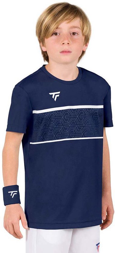 Tecnifibre Team Tech T-shirt Met Korte Mouwen Blauw 12-14 Years Jongen