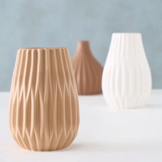 Set van 2 grote veelkleurige keramische onderzetters Amare Hübsch - 21cm