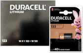 Duracell Lithium Ultra CR123 DL123 doosje van 10 stuks
