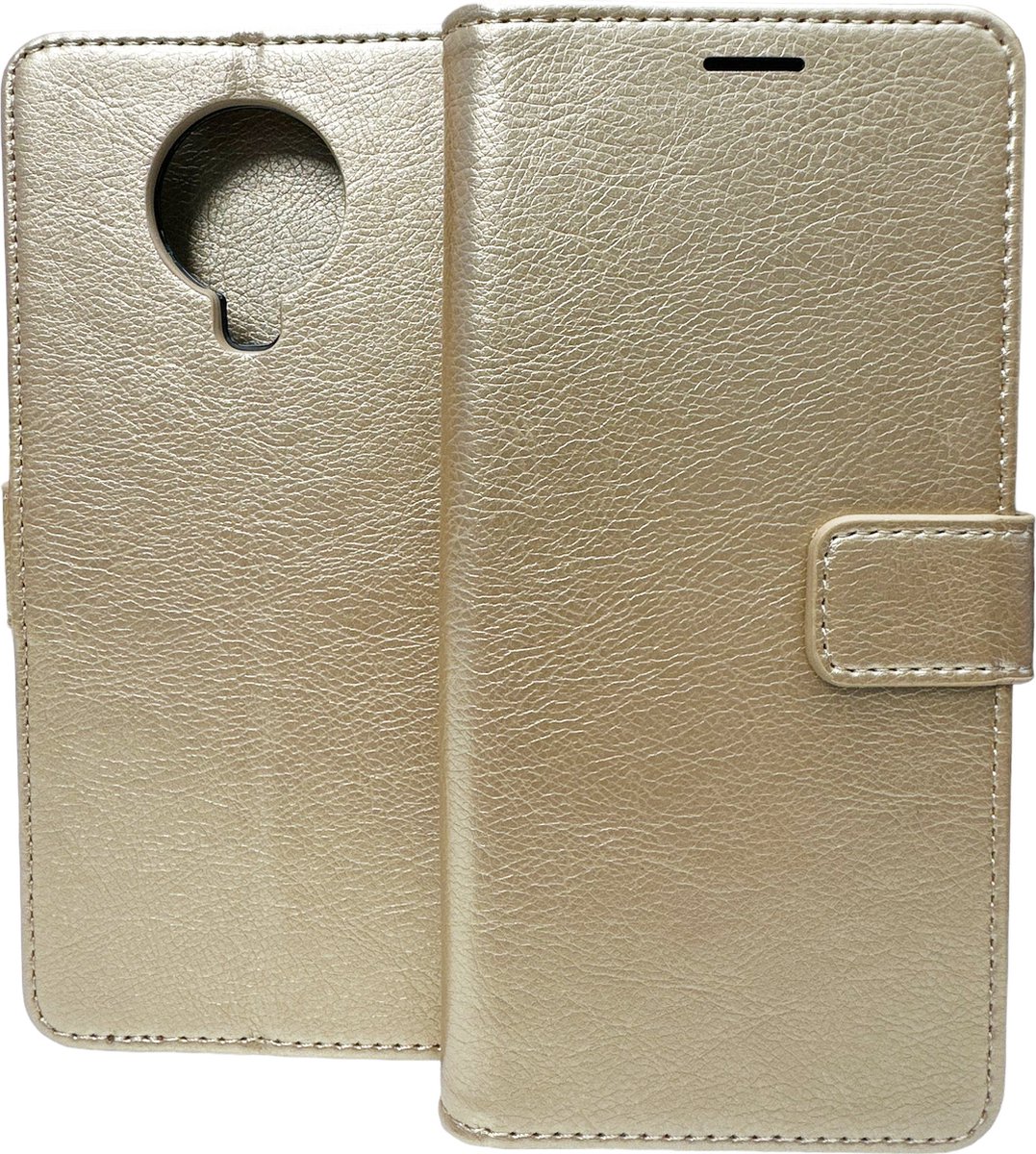 Bookcase Geschikt voor: Nokia G10 / G20 - Goud - portemonnee hoesje