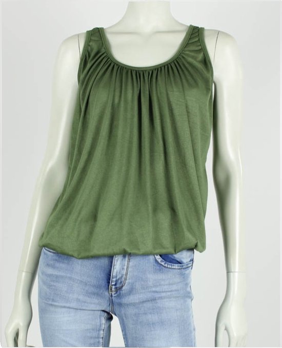 Ballon Top - Army Green - One Size (Maat 36 t/m 42)