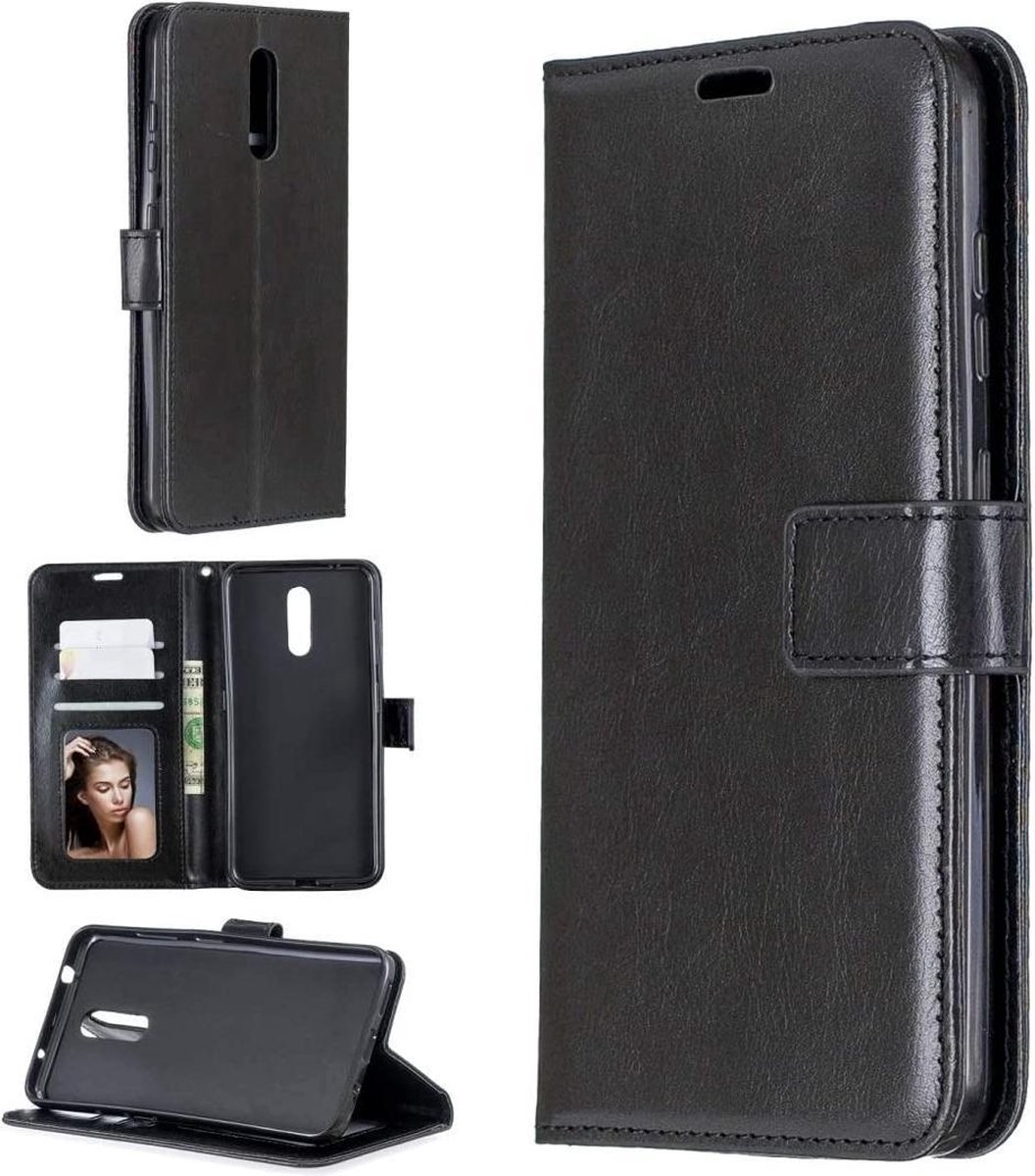 Bookcase Geschikt voor: Nokia 3.2 - Zwart - portemonnee hoesje