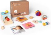 Howtoplay Speelgoedbox 7 - 8 maanden - Learn & Laugh - Educatief Speelgoed - Baby Speelgoed - van de makers van How2talk2kids & Howtotalk - Playbox - het juiste speelgoed op het juiste moment