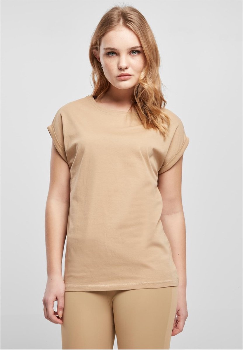 Urban Classics Extended Shoulder Top S Beige