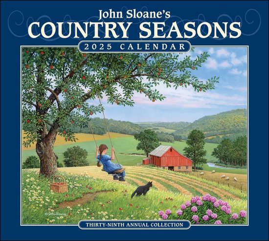 Foto: John sloane s country seasons 2025 deluxe wall calendar