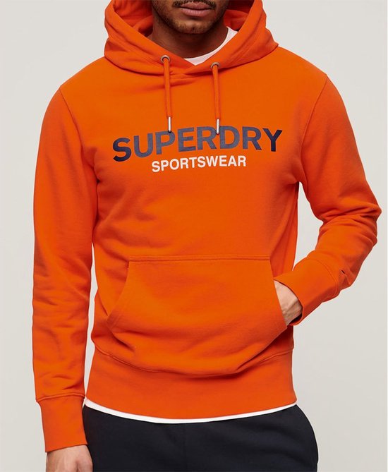 Superdry Sportswear Logo Loose Capuchon Oranje Man