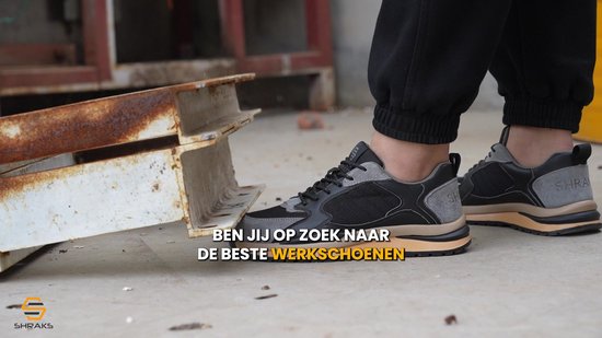 Chaussures de sécurité Shraks Moda - Chaussures de travail pour femmes et hommes - Embout en acier - Sneaker - Design respirant et léger - Taille 45