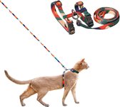 Kattentuig en lijnset, Cat Escape Proof: Verstelbaar kattentuig voor grote en kleine katten, lichtgewicht, zacht, voor reizen, huisdierveilig