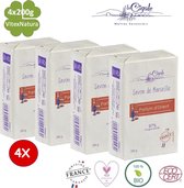 Bain d'Orient Marseille Zeep | 4x200g | Zoetheid van het Oosten | La Cigale