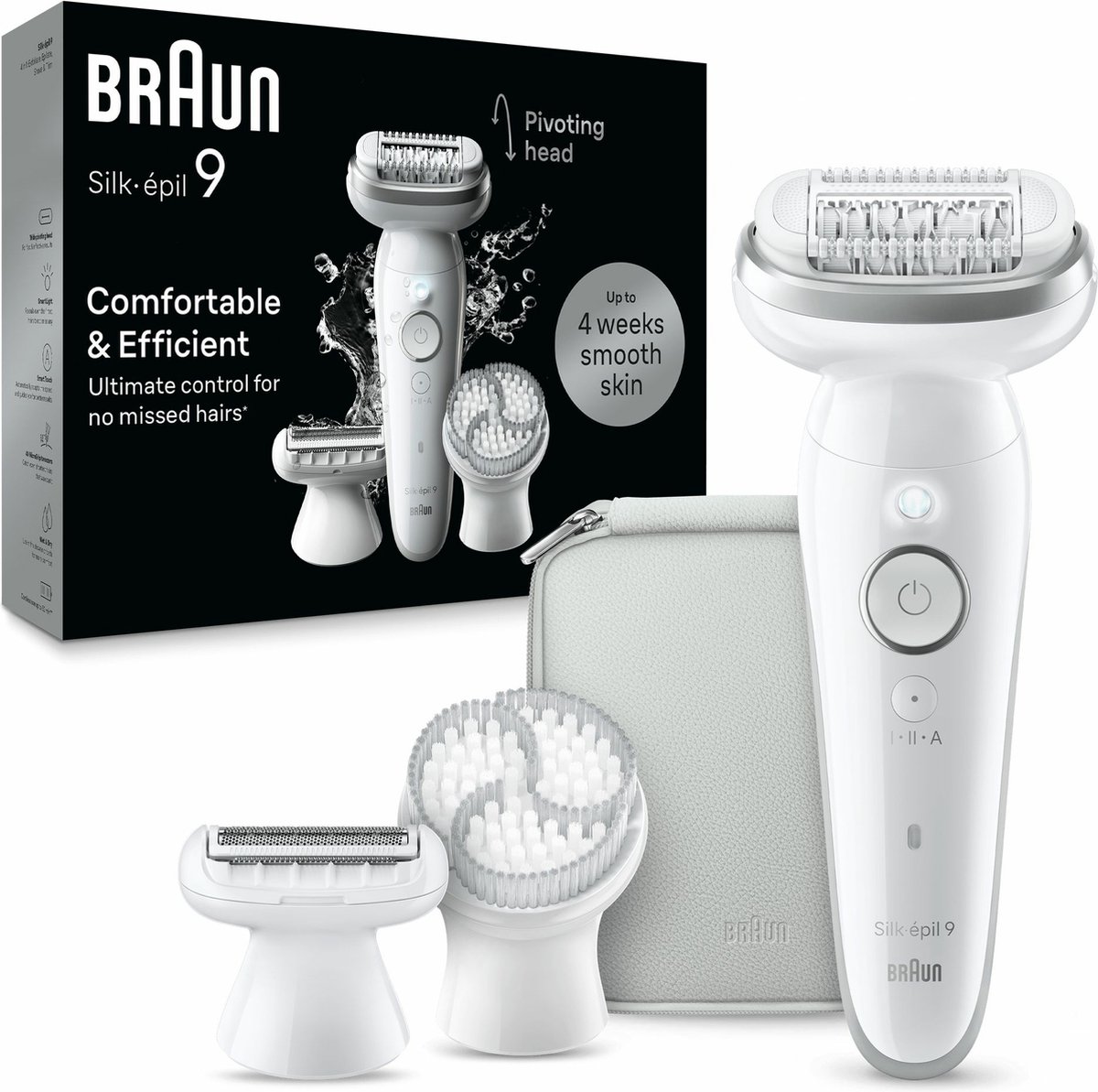 Braun Silk-épil 9 9-061 40 pincetten Zilver, Wit
