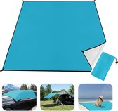 freemind stranddeken - outdoor picknickkleed - beach blanket - ultralicht, dun - 200 x 200 cm - waterafstotend, compact, zandvrij - mini pocket deken - incl. tas, 4 haringen, karabijnhaken
