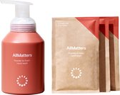 AllMatters Starterkit - Handzeep Navulling & Herbruikbare Fles - Veganistisch - Dierproefvrij - Hypoallergeen