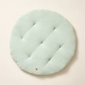 Petite Amélie Speelmat baby - Speelkleed rond - 100% Biologisch mousseline katoen - Luxe en veilige plek voor ontwikkelingsactiviteiten - Gebruik in speeltenten of tipi-tenten - Ø 100 cm - Groen