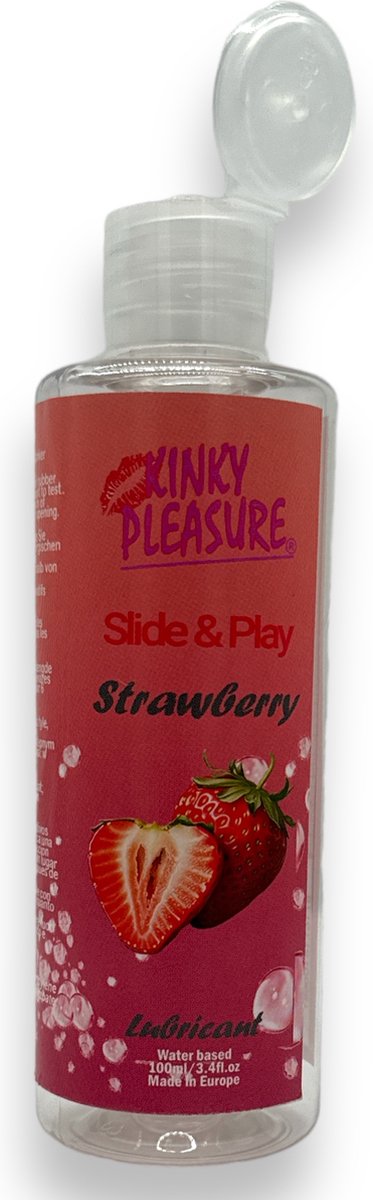 Goedkoopste Kinky Pleasure Glijmiddel Aardbeien Smaak 100ml