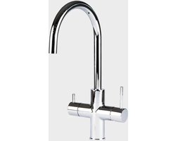 ACE 3 in 1 kokend water kraan - keukenkraan + boiler - C-uitloop - Chroom