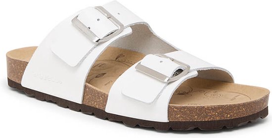 Suecos Bris slippers dames maat 37 - wit - vermoeide voeten - schokabsorberend - anatomisch voetbed – reflex binnenzool
