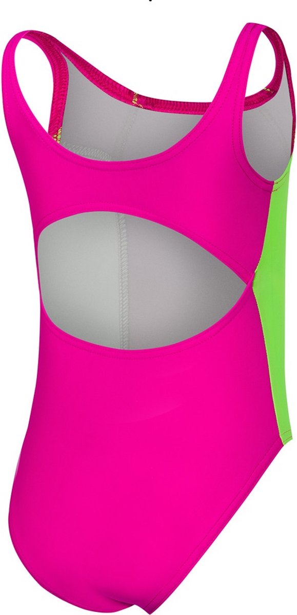 Aqua Speed Luna Badpak - Zwemkleding Meisjes - Roze/Lime — afbeelding 2