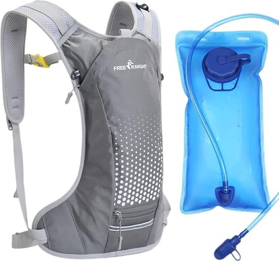 Sac à dos avec poche à eau de 2 litres, sac pour casque, sac à dos avec eau pour faire du vélo, courir, faire du jogging