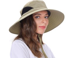 Zonnehoed Heren Dames Opvouwbare hoed Tuinhoed UV-bescherming Zonbeschermingshoed Zomerhoed Brede rand Outdoorhoed Wandelhoed