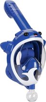 Atlantis Full Face Mask Whale - Snorkelmasker met waterpistoolfunctie - Kinderen - Blauw