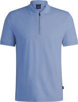 BOSS - Polston Polo Blauw - Slim-fit - Heren Poloshirt Maat XL