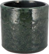 DK Design Bloempot model Green Glaze - groen - D12 x H13 cm - glanzend