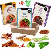 Rendang Spicy Vegan - Curry Pasta - Asam Soya Chunks - Kant en Klare Vegetarisch gerecht - Ready to Eat Vagan - Spicy VEGAN Food - Gezond eten Vol Proteïne - 3 pakketten