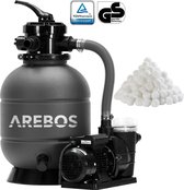 Système de filtre à sable AREBOS avec pompe Filtre à sable Système de filtre à pompe Filtre 10200L/h