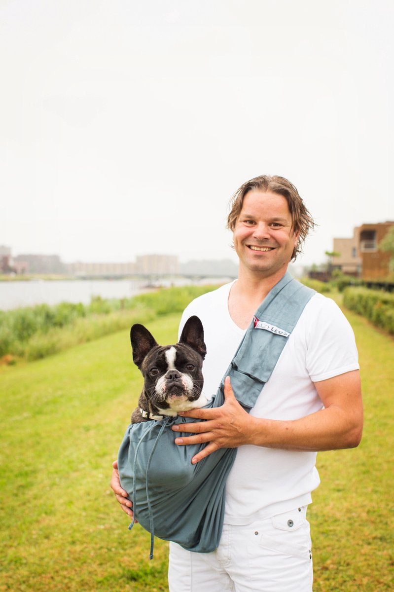 4LazyLegs Pocket Draagzak - Hele Kleine Honden - Tot 15kg - 30x20x8 - Basic Grey op Prijzenvolger.com