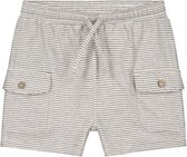 Prénatal peuter short - Jongens - Dark Off-White - Maat 104