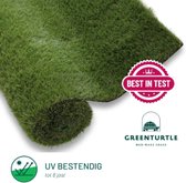 Green Turtle Premium Kunstgras - Grastapijt - 100x500cm - 26mm - STANLEY PARK PREMIUM - Artificieel Gras - Grastapijt voor buiten en binnen - Zeer zacht en realistische kwaliteit - Kunstgras voor buiten, tuin, balkon, terras of speelhoek