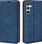 Samsung Galaxy A35 hoesje - Luxe Wallet Bookcase (Magnetische Sluiting) - Blauw - GSM Hoesje - Telefoonhoesje Geschikt Voor Samsung Galaxy A35