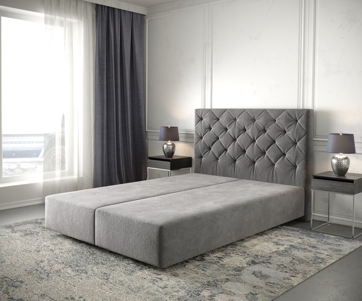 Boxspringframe Dream-Great Microvezel Taupe 160x200 cm