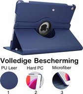 Waeyz - Hoes geschikt voor iPad Mini 4 en iPad Mini 5 - 360° draaibaar bookcase - Blauw – 7.9 inch cover beschermhoes met standfunctie