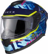 Nexx Y.100R Urbangram Indigo Blue Mt XL - Maat XL - Helm