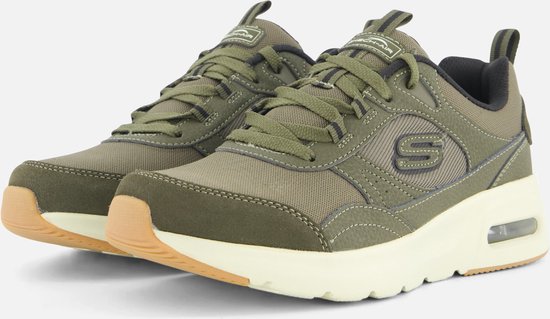 Skechers Air Court Sneakers groen Textiel - Maat 47