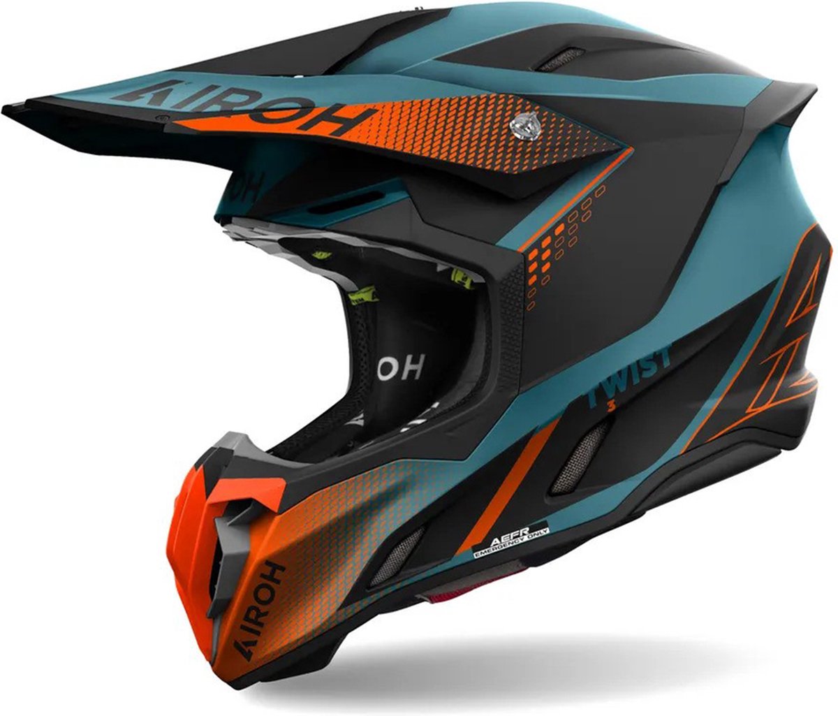 Airoh Twist 3.0 Shard Orange Blue XL - Maat XL - Helm