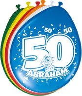 16x pièces Ballons décoration 50 ans Abraham