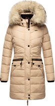 Warm & Waterafstotend Navahoo PAULA PRINCESS - Winterjas Dames - Volwassen - Capuchon - Beige - XXL