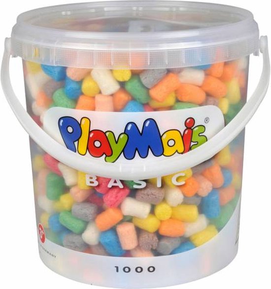 PlayMais Basic Emmer 10 Liter (> 1000 Stukjes) - PlayMais