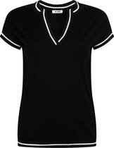 Zoso T-shirt Vera Knitted Sweater 242 0000 Black Dames Maat - M