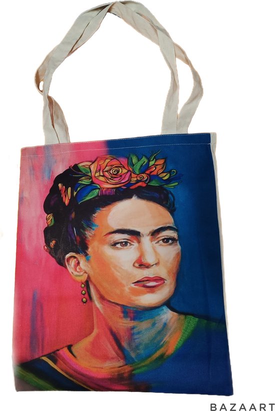 Nora Sac fourre-tout en coton | Frida Kahlo | Sacs à bandoulière | Sacs à main