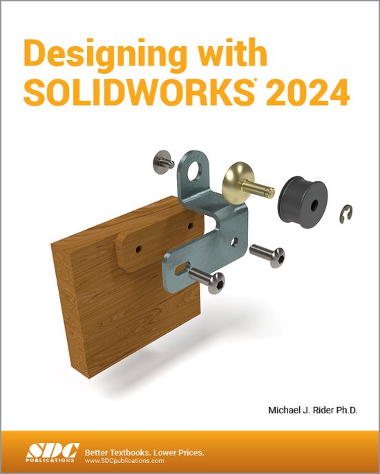 Designing with SOLIDWORKS 2024 - cover