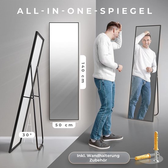 full-body Spiegel / staande spiegel, grote full-body Spiegel, 40 x 140cm