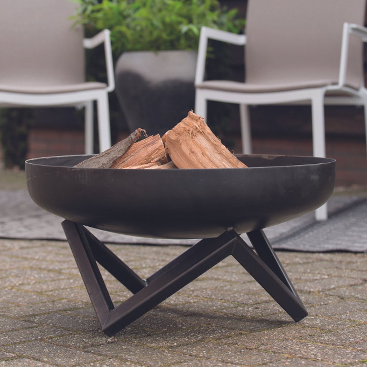 RedFire Pello Vasque à feu - Ø 60 cm - Noir
