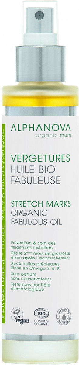 Alphanova Santé Fabuleuse Biologische Stretch Mark Olie 100 ml