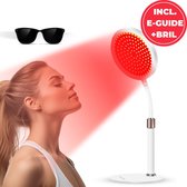 Rood Lichttherapie - Red Light Therapy - Huidverjongingsapparaat - Facelift Apparaat - LED Gezichtsmasker - LED Fase Mask - 12,5W - Incl. E-Guide Stressmanagement